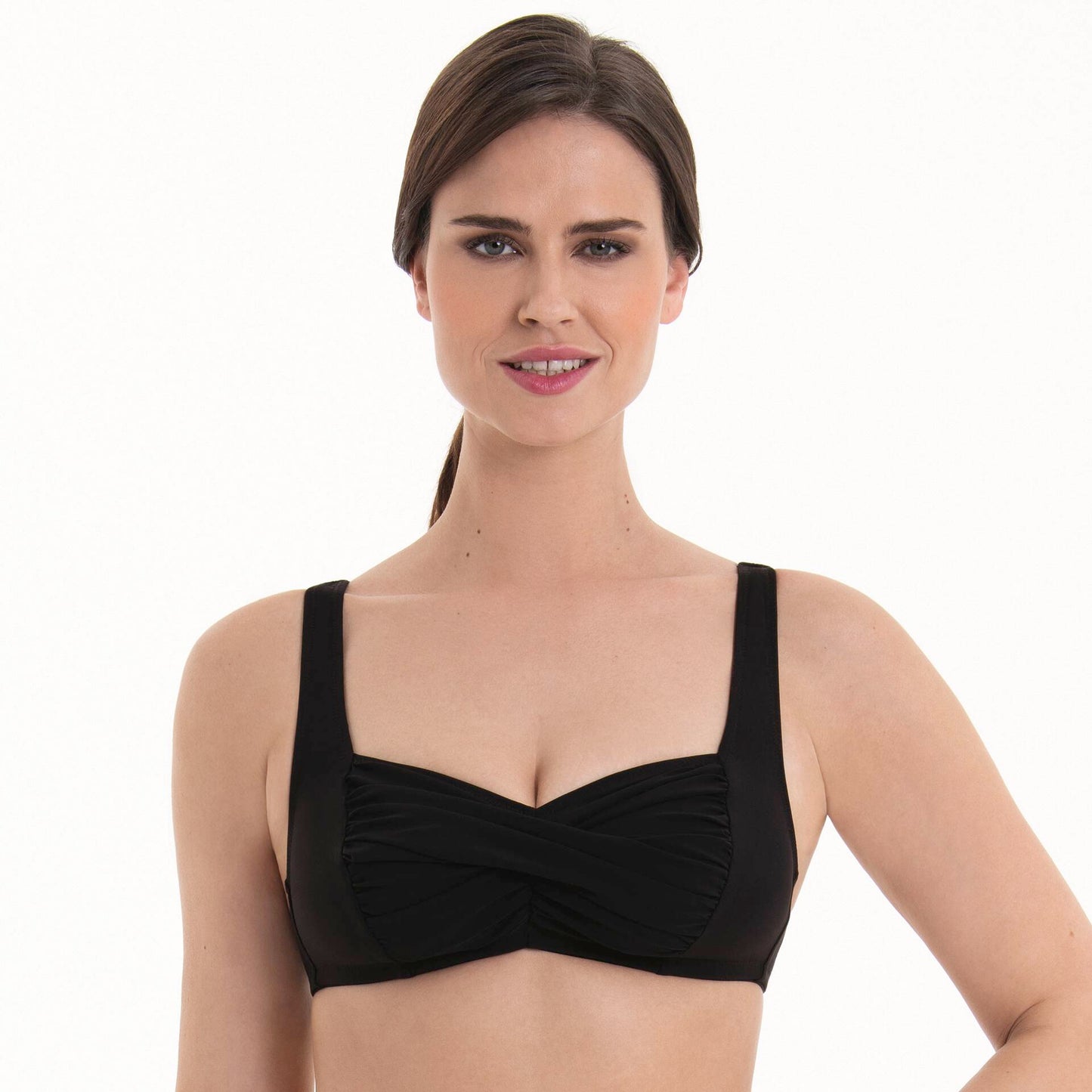 ELLE Bikini-Top mit Softschale (Schwarz)