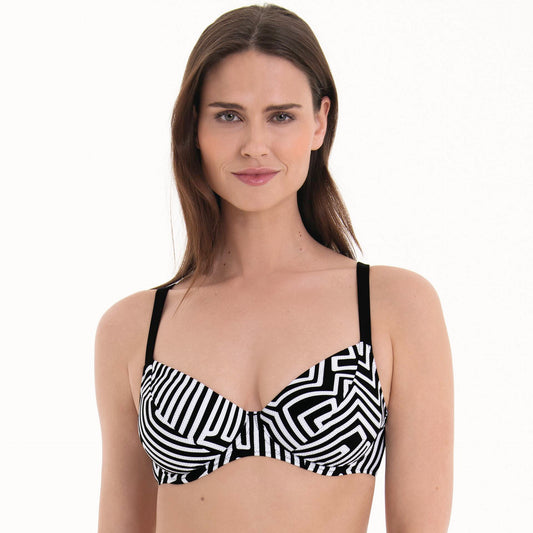 CELINE Bikini-Top mit B�gel (Schwarz)