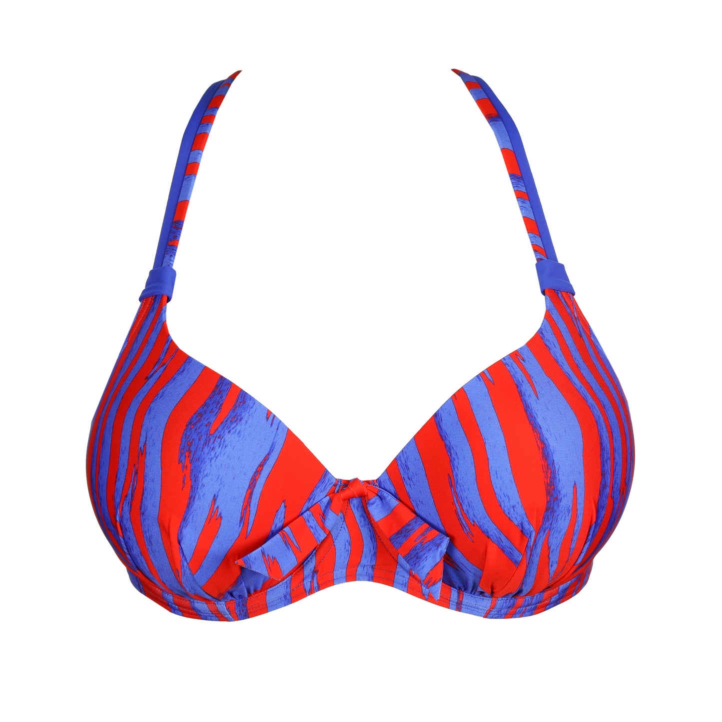 SKUDAI Bikini-Top Herzform (Wild Stripes)