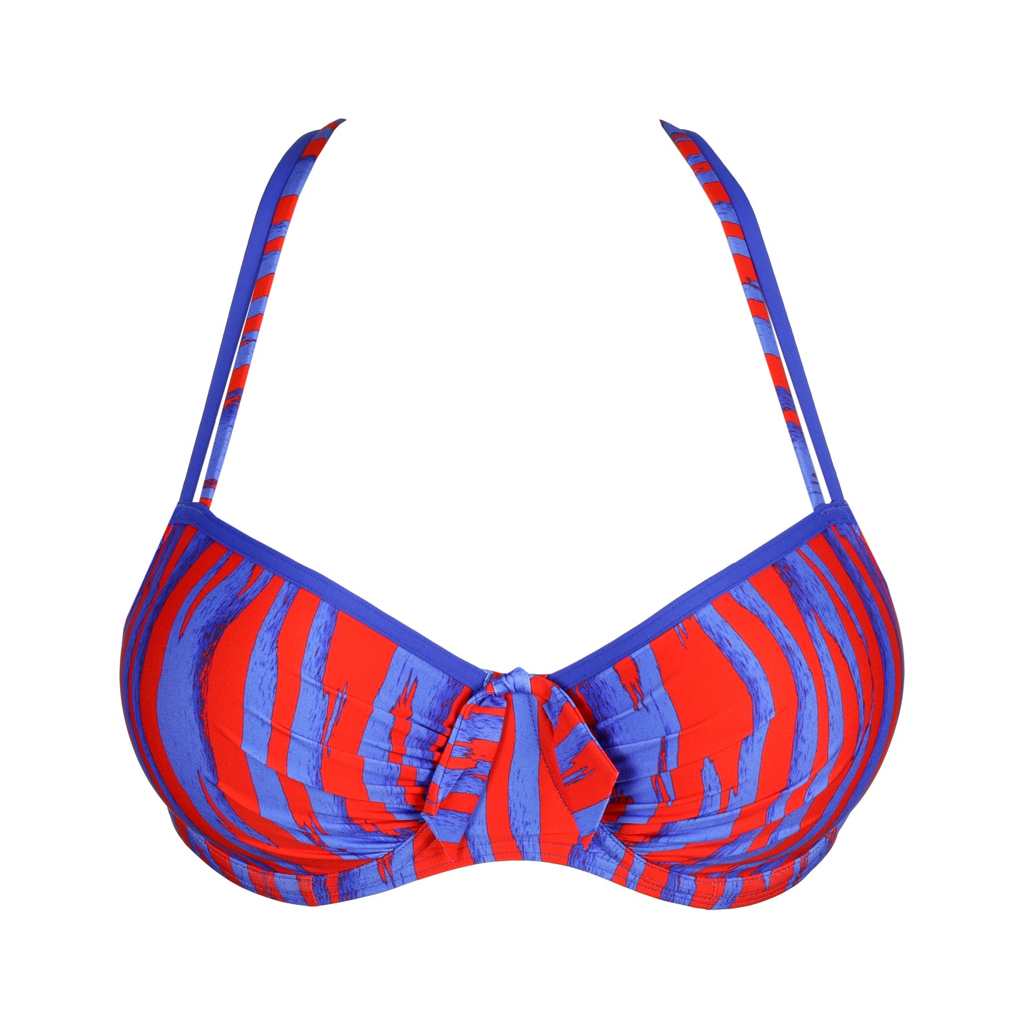 SKUDAI Balconette Bikini-Top (Wild Stripes)