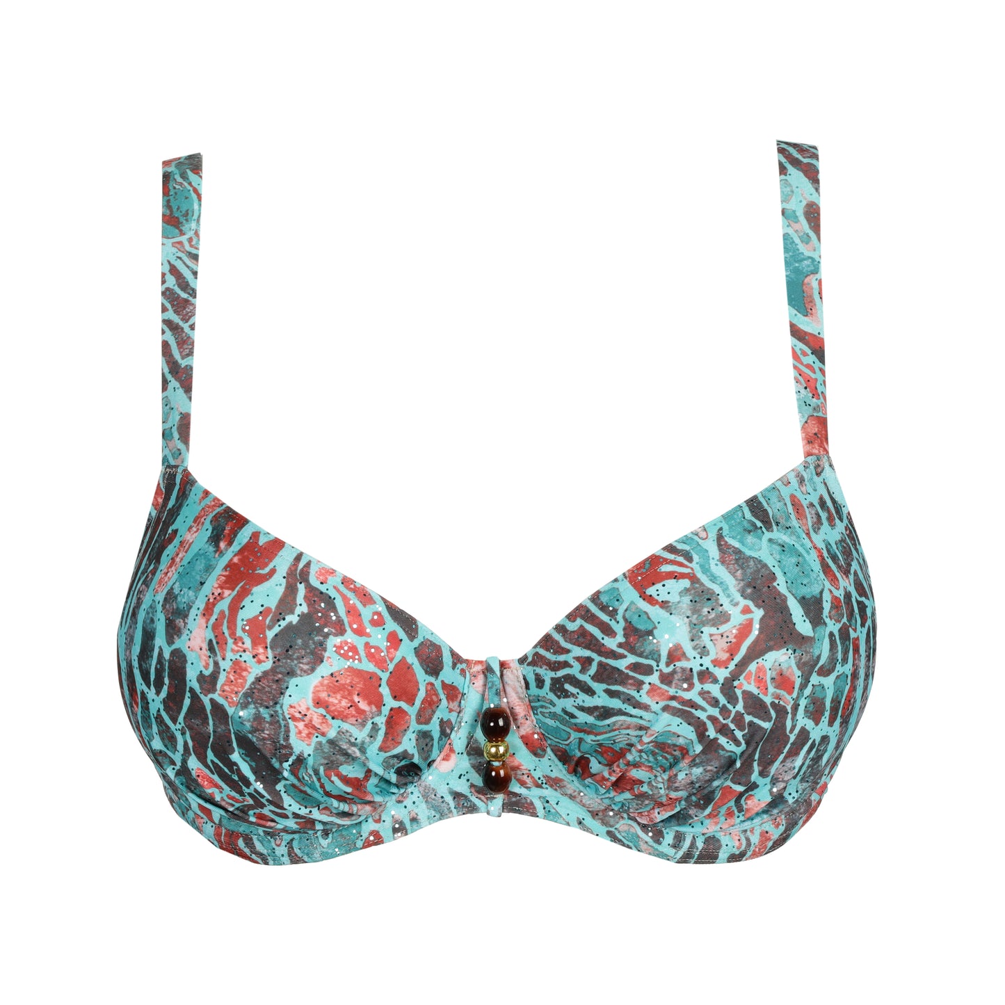 RIYAD Bikini-Top Vollschale (Turquoise Seas)