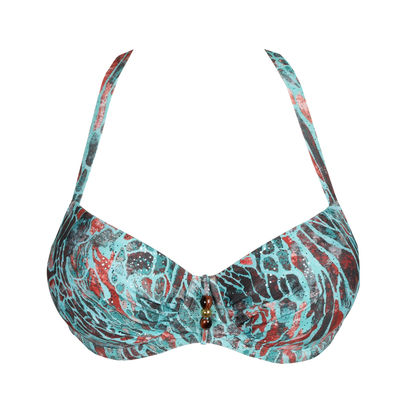 RIYAD Balconette Bikini-Top (Turquoise Seas)