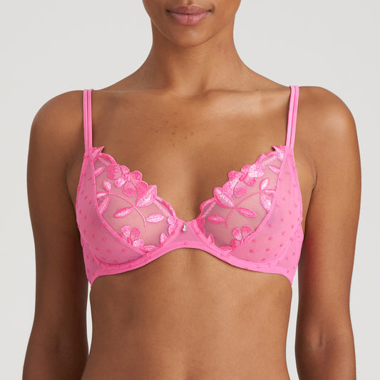 AGNES Tiefdekolletierter BH (Paradise Pink)