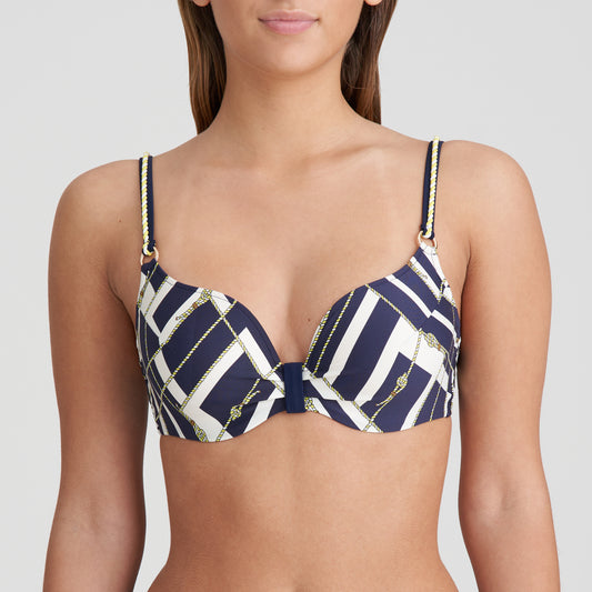 SARANJI Herzform Bikini unterlegt (Majestic Blue)