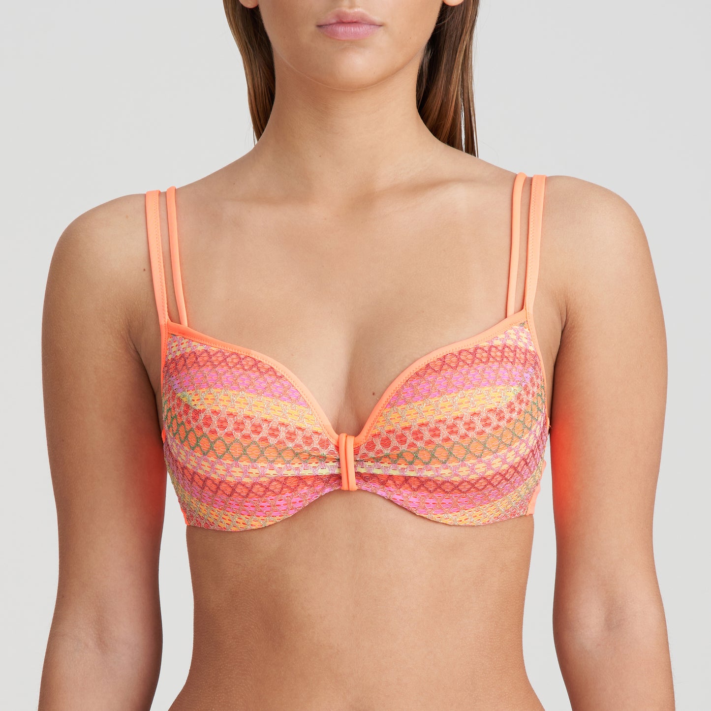 ALMOSHI Unterlegter Bikini Herzform (Juicy Peach)