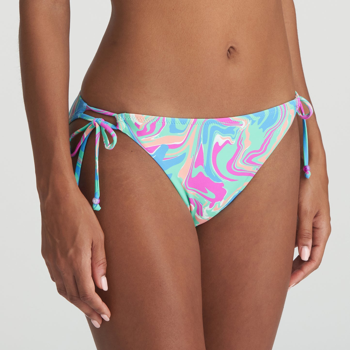 ARUBANI Bikini Hüftslip mit Schnüren (Ocean Swirl)