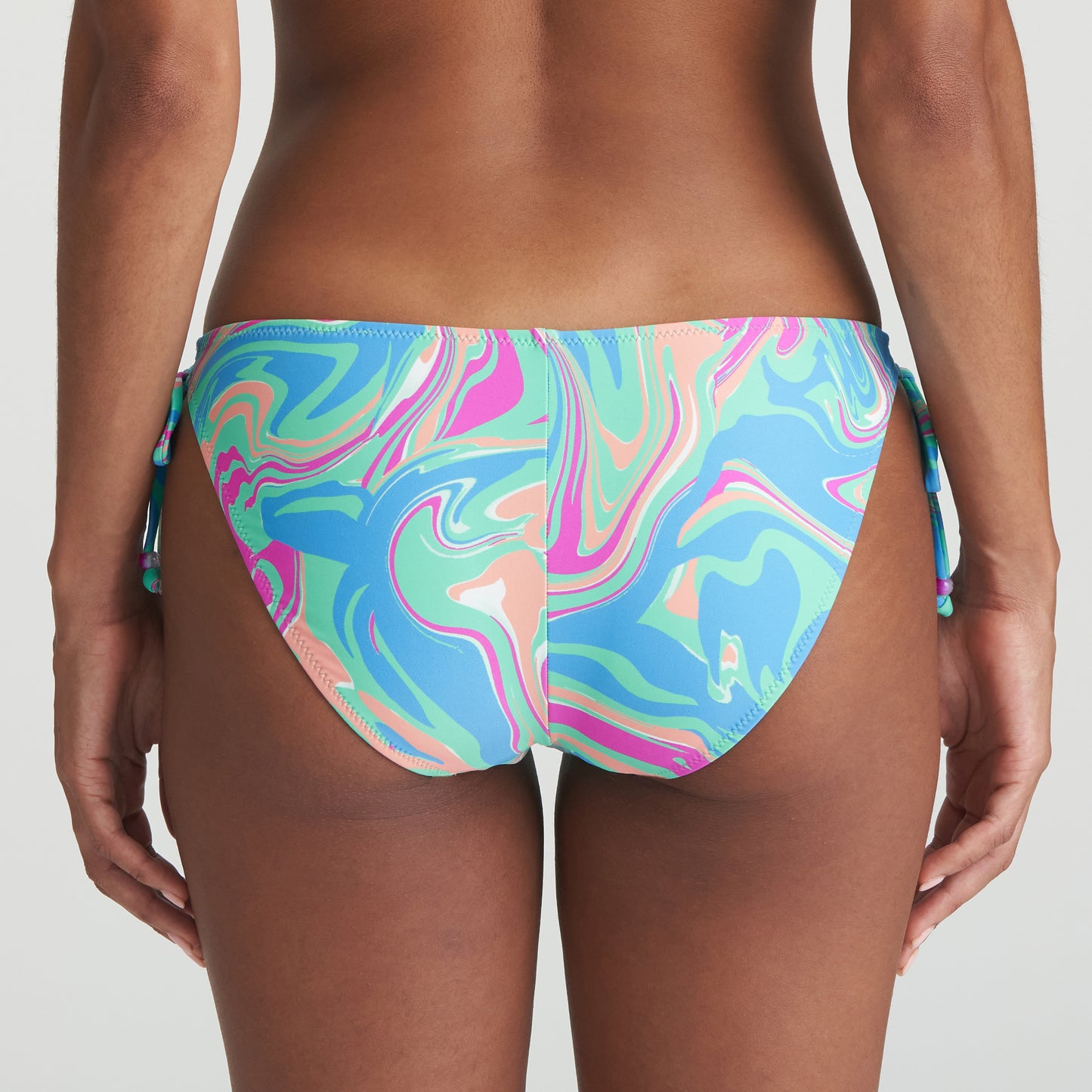 ARUBANI Bikini Hüftslip mit Schnüren (Ocean Swirl)