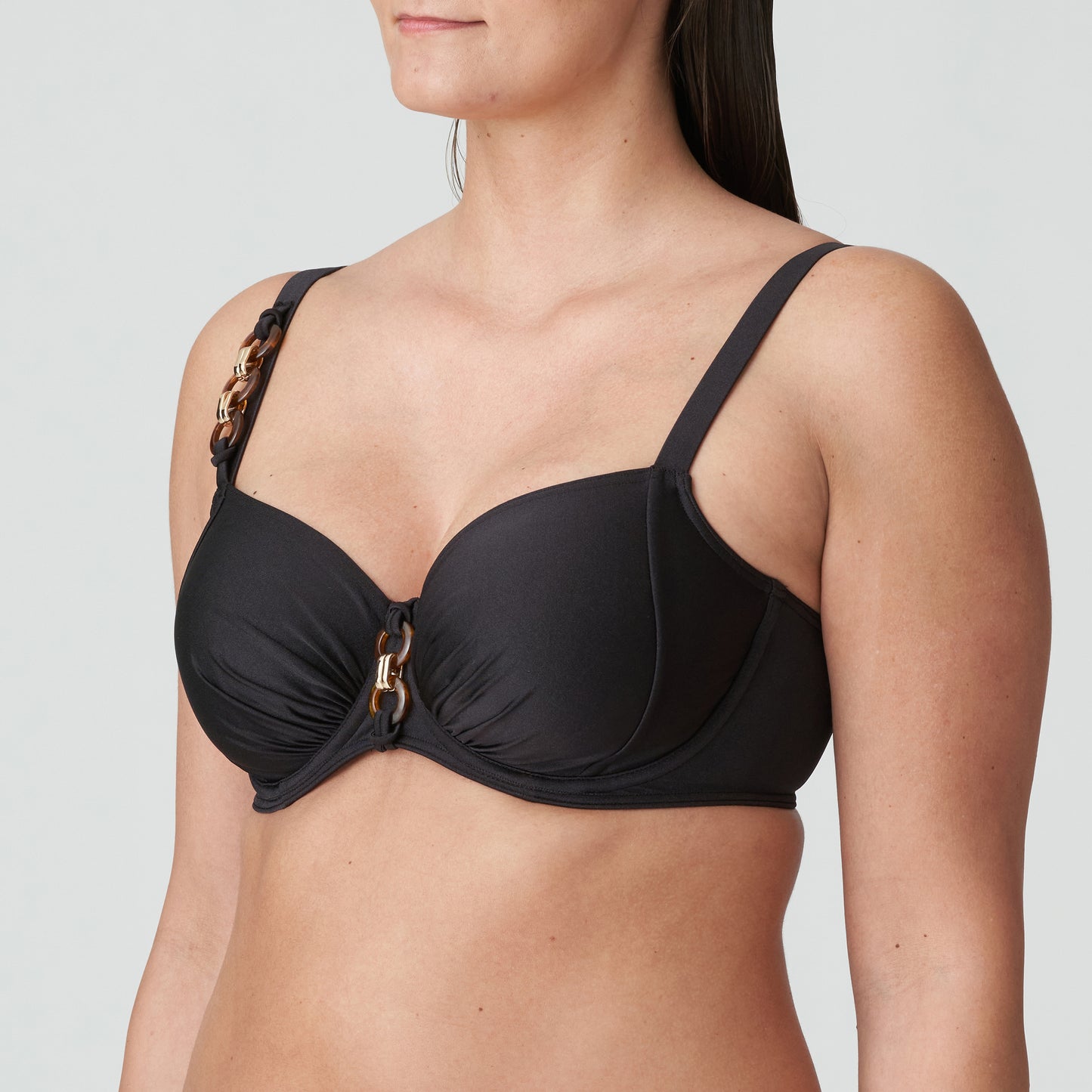 BARRANI Vollschalen Bikini Top (Roast Coffee)