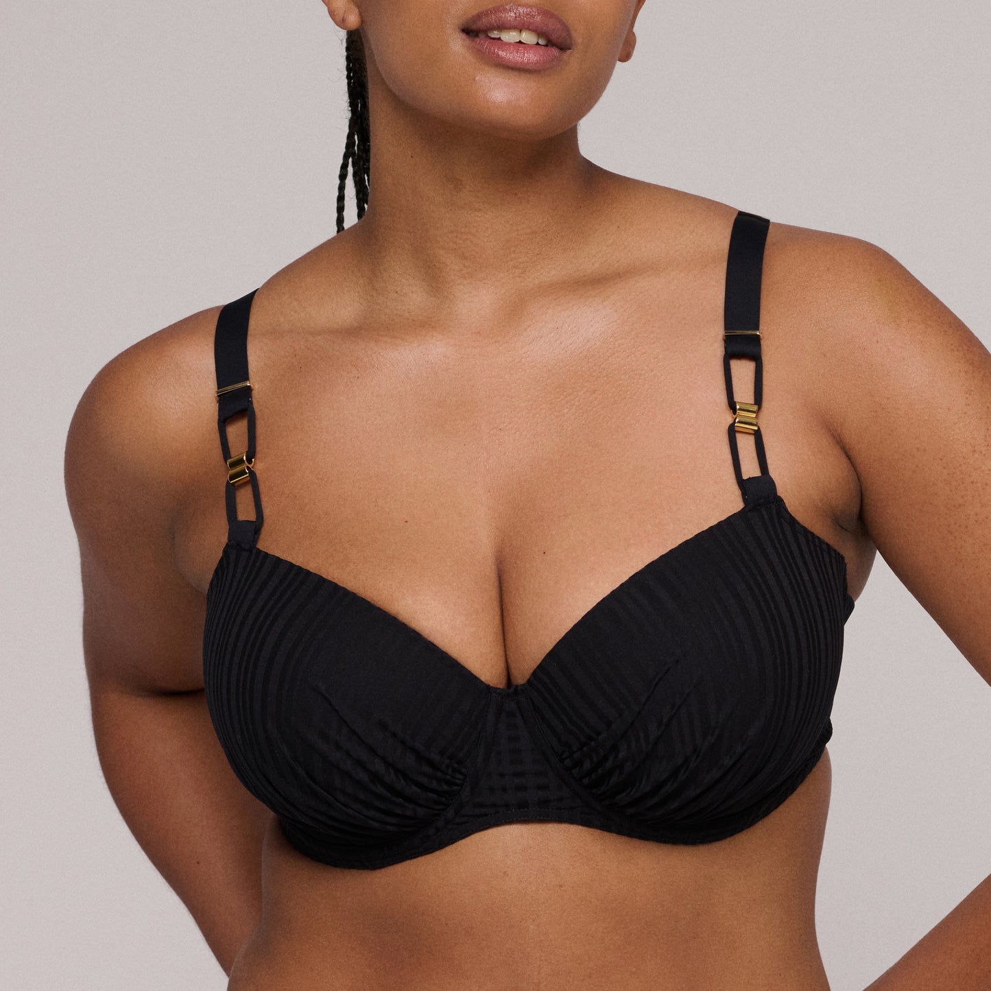 KIRUNA Balconette Bikini-Top (Schwarz)