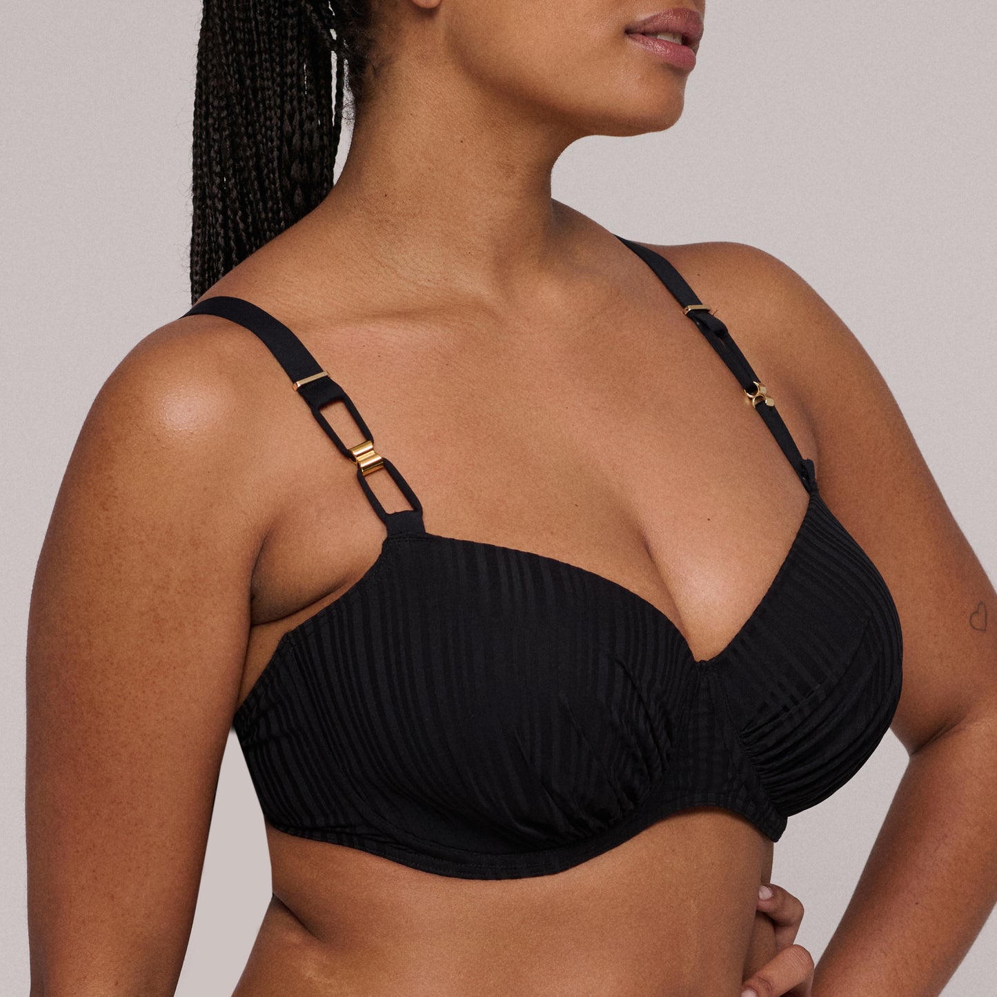 KIRUNA Balconette Bikini-Top (Schwarz)