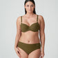 SAHARA Balconette Bikini-Top unterlegt (Olive)