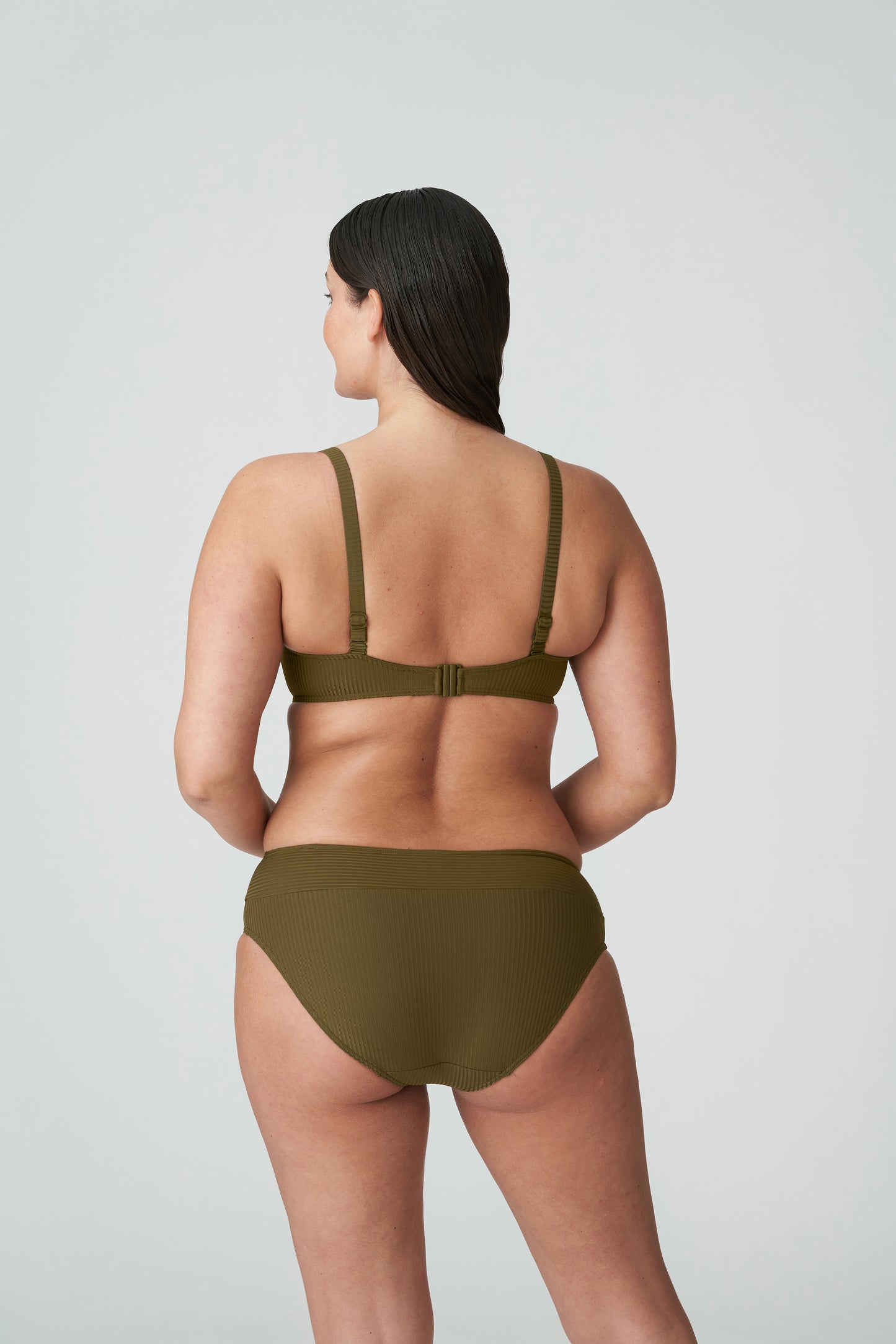 SAHARA Balconette Bikini-Top unterlegt (Olive)