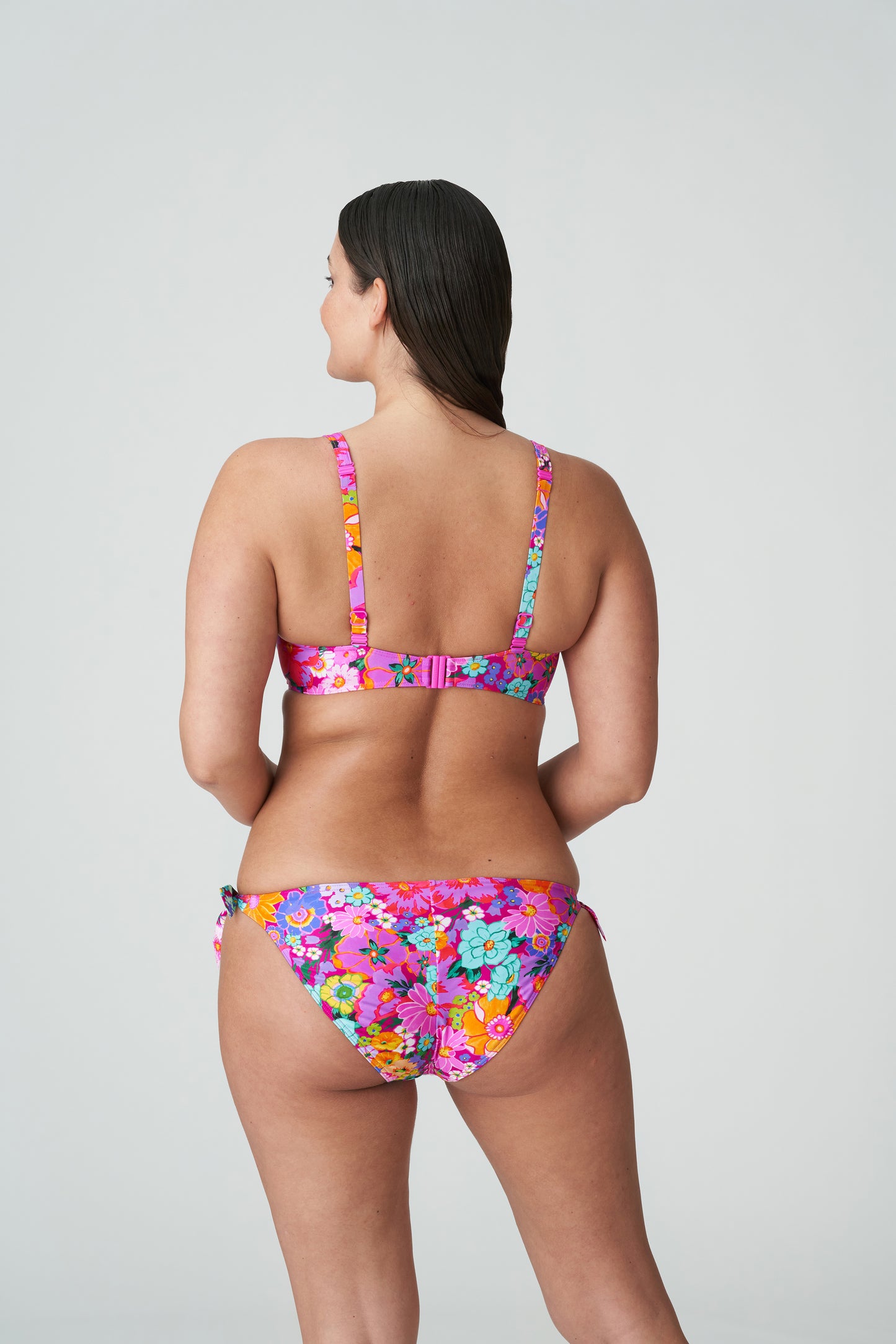 NAJAC Bikini Hüftslip mit Schnüren (Floral Explosion)