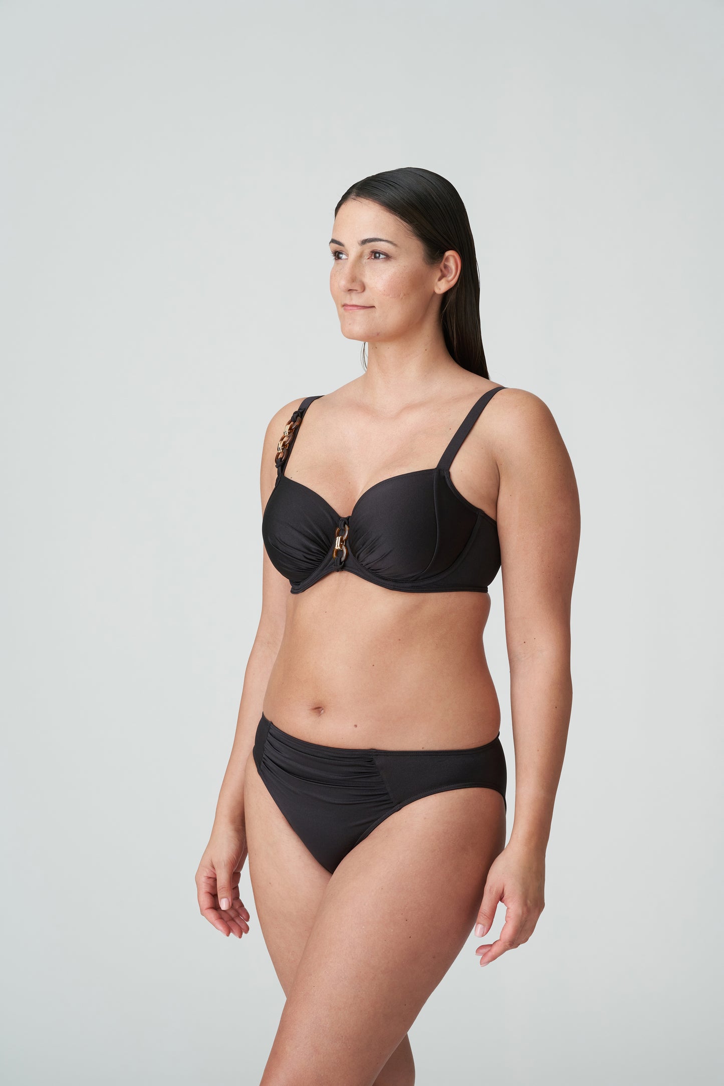 BARRANI Vollschalen Bikini Top (Roast Coffee)