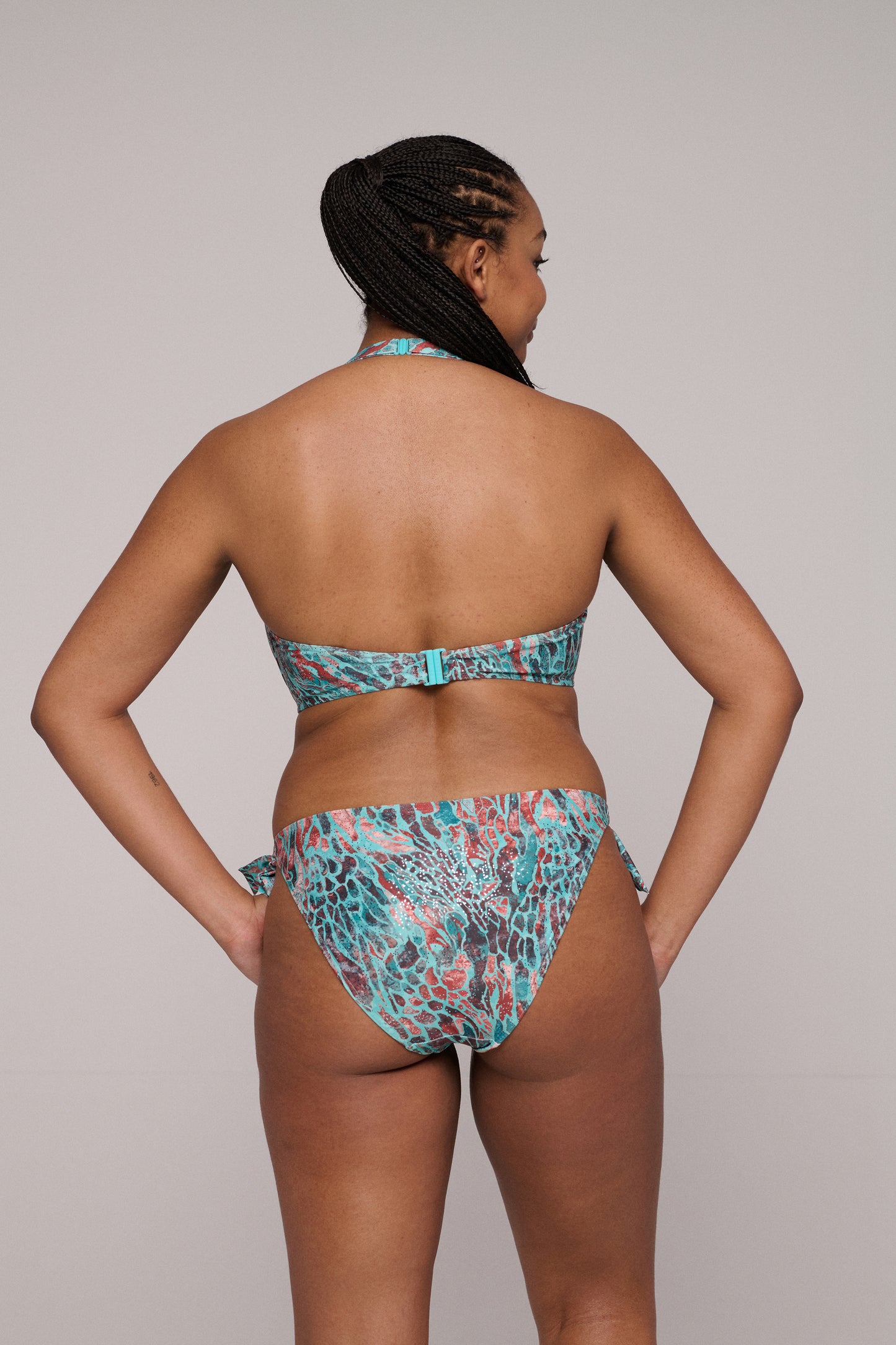 RIYAD Bikini Hüftslip m. Schnur (Turquoise Seas)